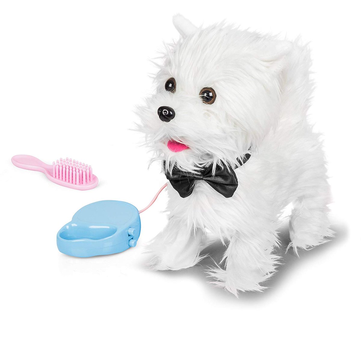 OrangeTowerUK's tweet photo. Beautiful Walking Westie (West Highland Terrier) - let children bring a pet into the house with all the love and none of the hassle. A beautiful Walking Westie interactive dog toy with talking and barking action. He walks and barks like a real dog.
#orangetower #toys #shopping https://t.co/i05rmdDSCC