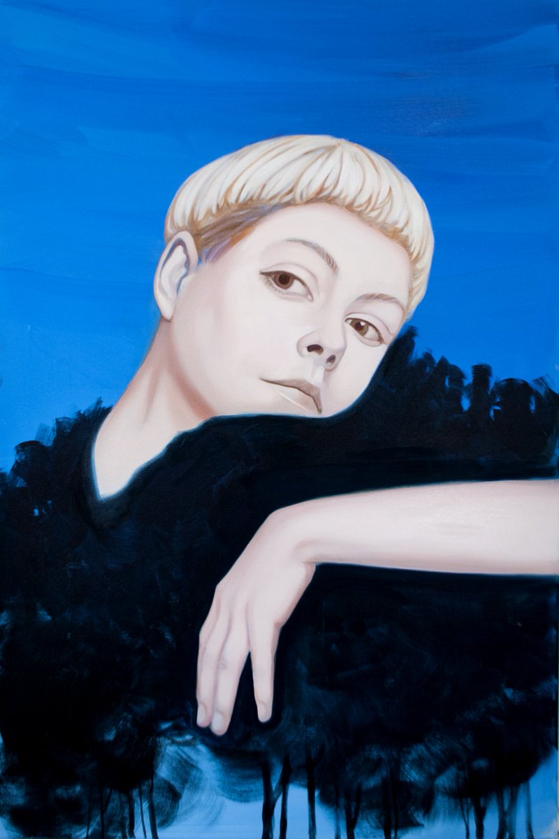 nettculture's tweet photo. Amazing #paintings from Poland/Italy based narrative #painter Klaudia Ka at https://t.co/RJK7Mc5Rxs "Forest Wall", oil on canvas, 120 x 80cm, 2018, Β© Klaudia Ka #art #KlaudiaKa #ForestWall https://t.co/aP5oLHvexw