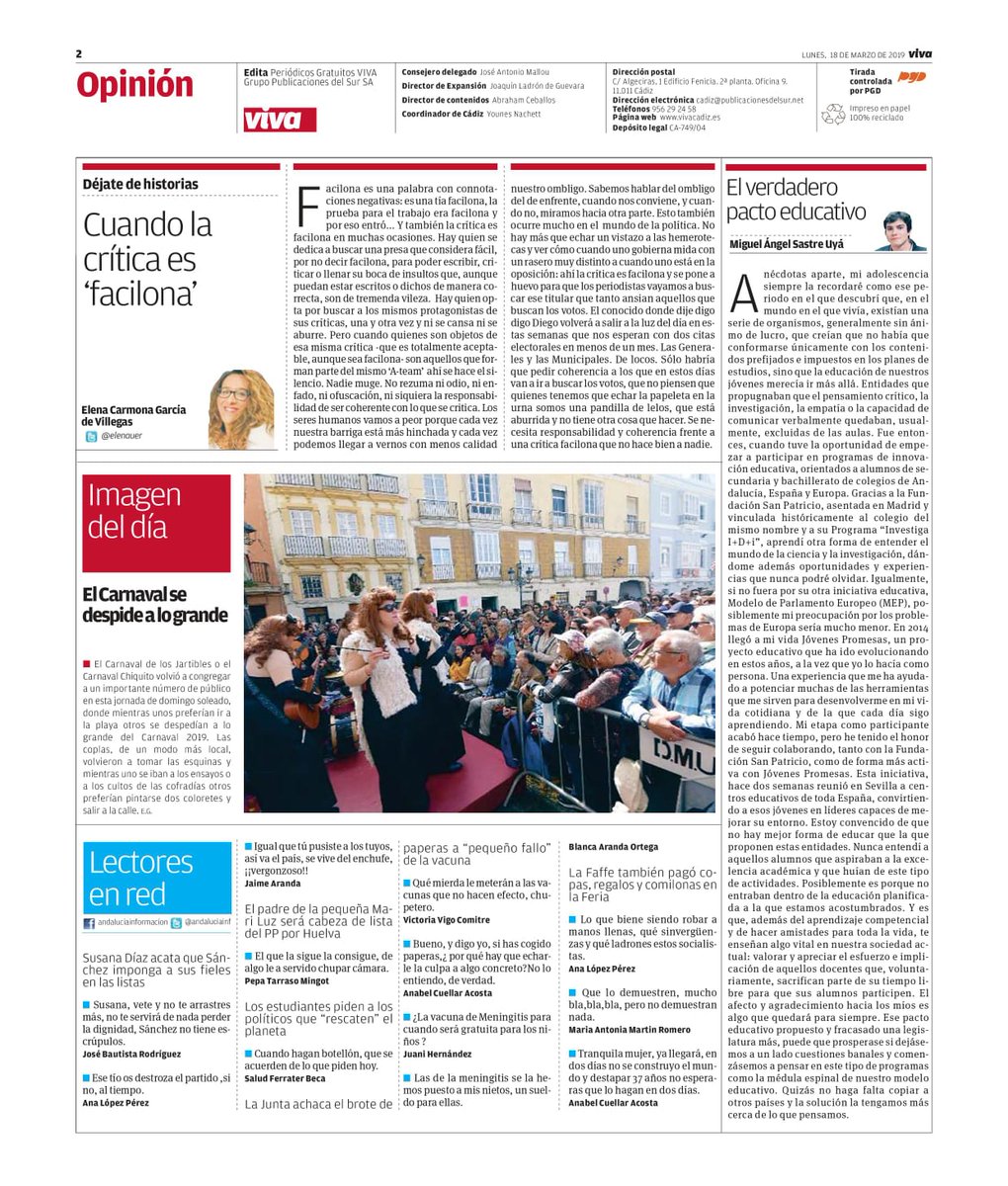 Hoy empezamos el día con un maravilloso artículo de <a href="/miguelsastreuya/">Miguel Ángel Sastre Uyá</a> gran participante en varias sesiones del <a href="/MEP_Spain/">MEP_España</a> y participante y moderador del Programa <a href="/Investiga_I_D_i/">Investiga I+D+i</a> ¡nos ha encantado!. Muchas gracias por tú generosidad.