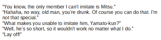396Ayumu's tweet photo. ~Day 18: Drinking Buddies!~

#MonthofMitsuki https://t.co/CtroGhyhMg