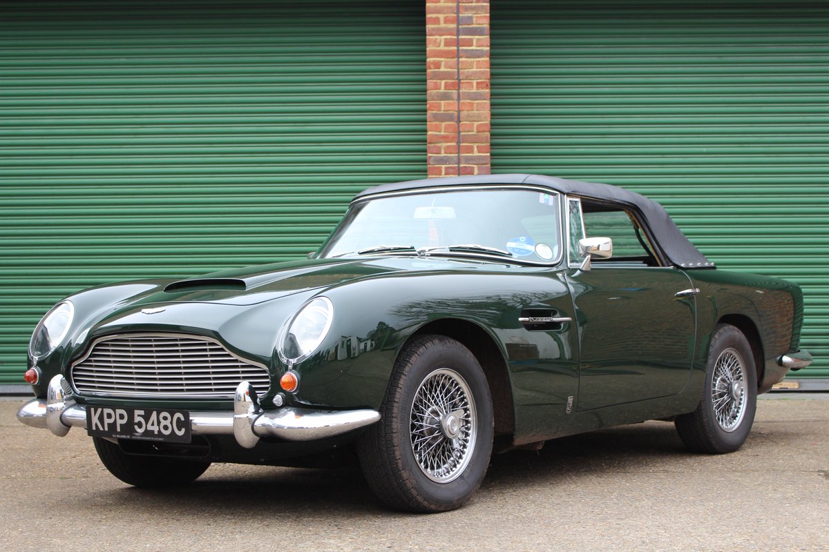 RSWilliamsLtd's tweet photo. In for restoration is this fabulous and very special DB5 Convertible Vantage which we've looked after for many many years. One of only two in existence in right-hand drive with Vantage spec engine from new. https://t.co/bhSXtH59wS
