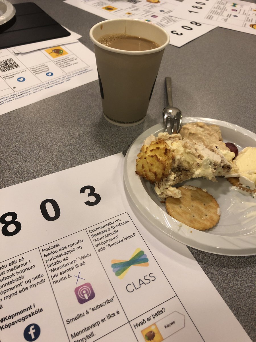 Alltaf góðar veitingar í Kópavoginum #Kópmennt #Menntaspjall