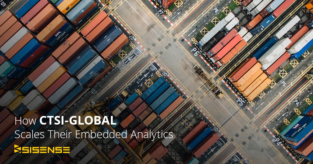Sisense's tweet photo. How did @CTSIGlobal scale their #embeddedanalytics to accommodate thousands of customers with billions of records? https://t.co/BadxVWmAsi #trackcargo #supplychainmanagement #bigdata https://t.co/jm15jpb2GL