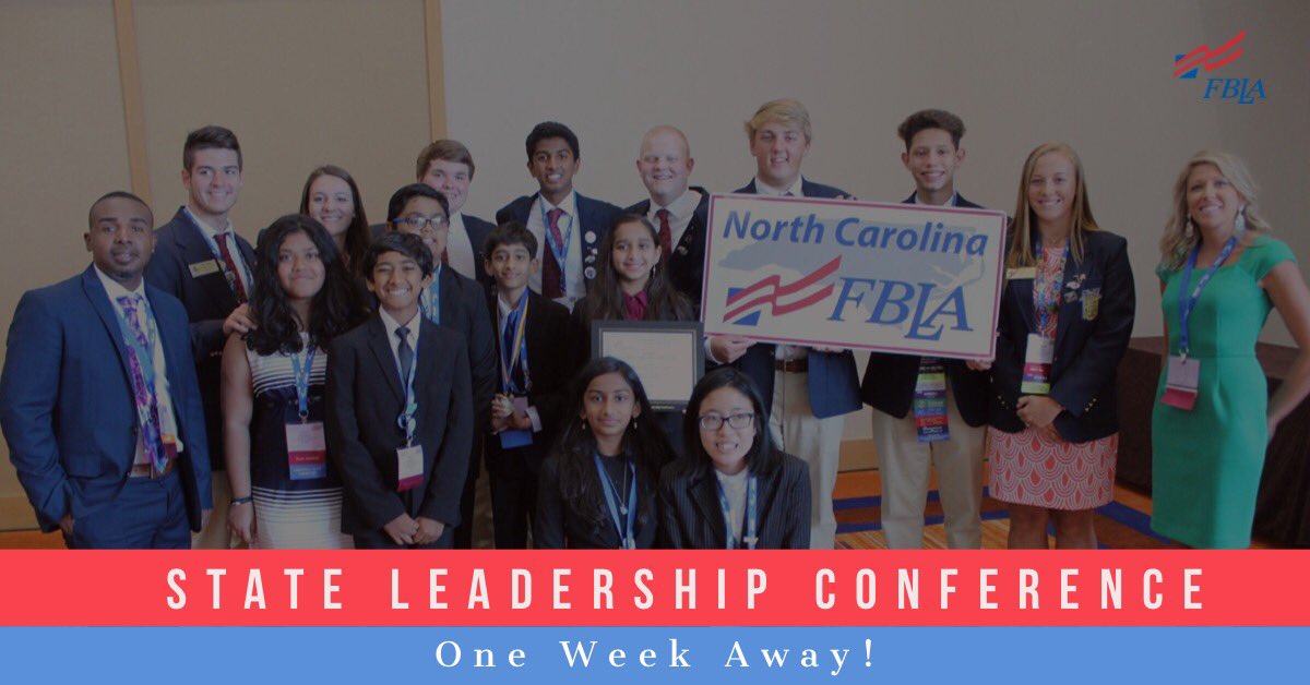 The State Leadership Conference is one week away! Your Officer Team is excited to see you all soon in Greensboro!