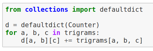 AllenDowney's tweet photo. Here's another example from the workshop I am presenting next week: using Python to count word frequencies, bi-grams, and tri-grams, then generate a random Grimms' fairy tale:

https://t.co/WXUenK0PRf https://t.co/FiZ1YMrzbX
