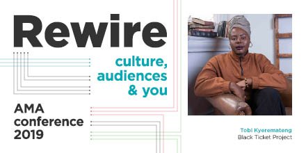 The opening keynote for #AMAconf is starting to take shape. @bobimono founder of the Black Ticket Project has signed on to join us in #NewcastleGateshead How exciting! bit.ly/AMAconf2019