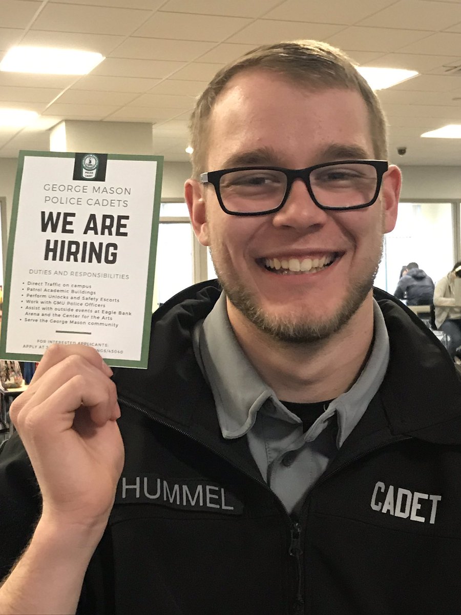 The GMU Police Cadets are hiring! The application will be closing this Friday so, it’s not too late!