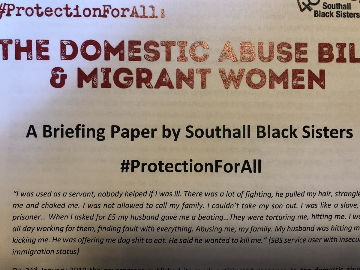 Safety4Sisters's tweet image. All orgs and speakers today are horrified by the sentence in the current #DABill  stating that the govt thinks that migrant women could be best serviced by returning to their country of origin!  - openly discriminatory #ProtectionForAll #StepUpMigrantWomen