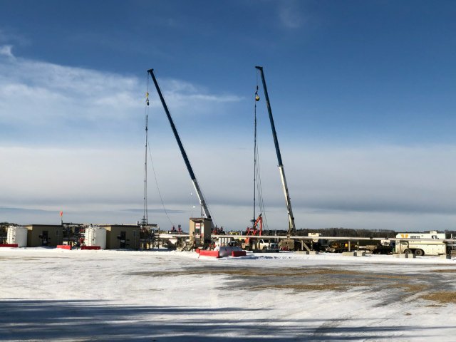 Beautiful day in the Fox Creek area to do some slickline work! #BonnettsWireline #BonnettsEnergy #DeliveryWellAhead