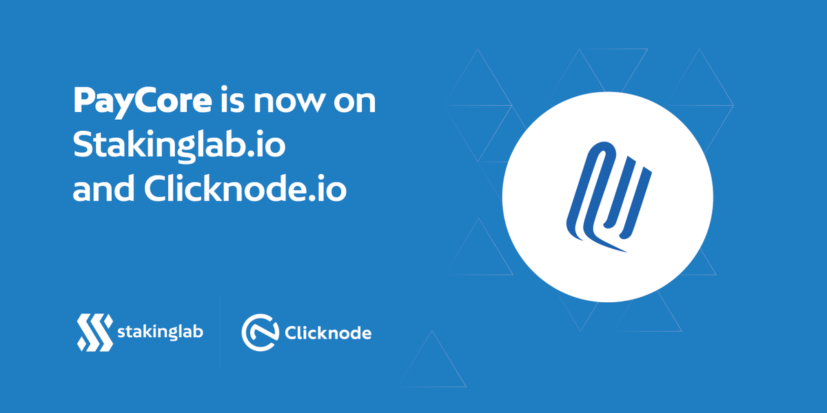 BuMa_BTC's tweet photo. Congrats to the FIRST VOTING ROUND Winner: @PaycoreC #coin is finally listed on our Platforms: @Staking_LAB & our #oneClickHoster @clicknode
Join our #shared #Masternode https://t.co/hrymn9gKSQ
#betterstakingtogether your #cryptocurrency for #passiveincome #CryptoNews https://t.co/7HFvu5k5Ny