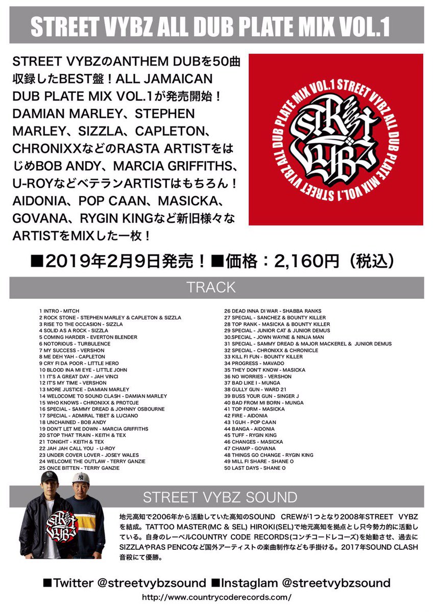 haaariyyy_ch's tweet photo. 4.20はKINGorCLOWNにて
MAAD UP
STREET VYBZ ALL DUB MIXの
リリパです🍾
OPEN 22:00
DOOR ¥2000
STREET VYBZはもちろん
大阪からBASS MASTER
んでもって 俺ら地元勢もおるから
100%おもろいし 全開遊べるから
全員集合しゃっす🤘🏻
#MAAD_UP #STREET_VYBZ
#BASS_MASTER #MAD_K #CRAZY_HIGH #キンクラ https://t.co/g0JXGEiSpd