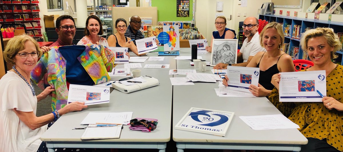 StThom_CampHill's tweet photo. Tonight our School Board met to discuss our 2019 school directions. Great conversation and plenty of positive vibes about the year ahead! A great group of people whose wisdom contributes significantly to the life of our community! #gratitude #partnership #WearCompassion https://t.co/GKg6CAKNEP