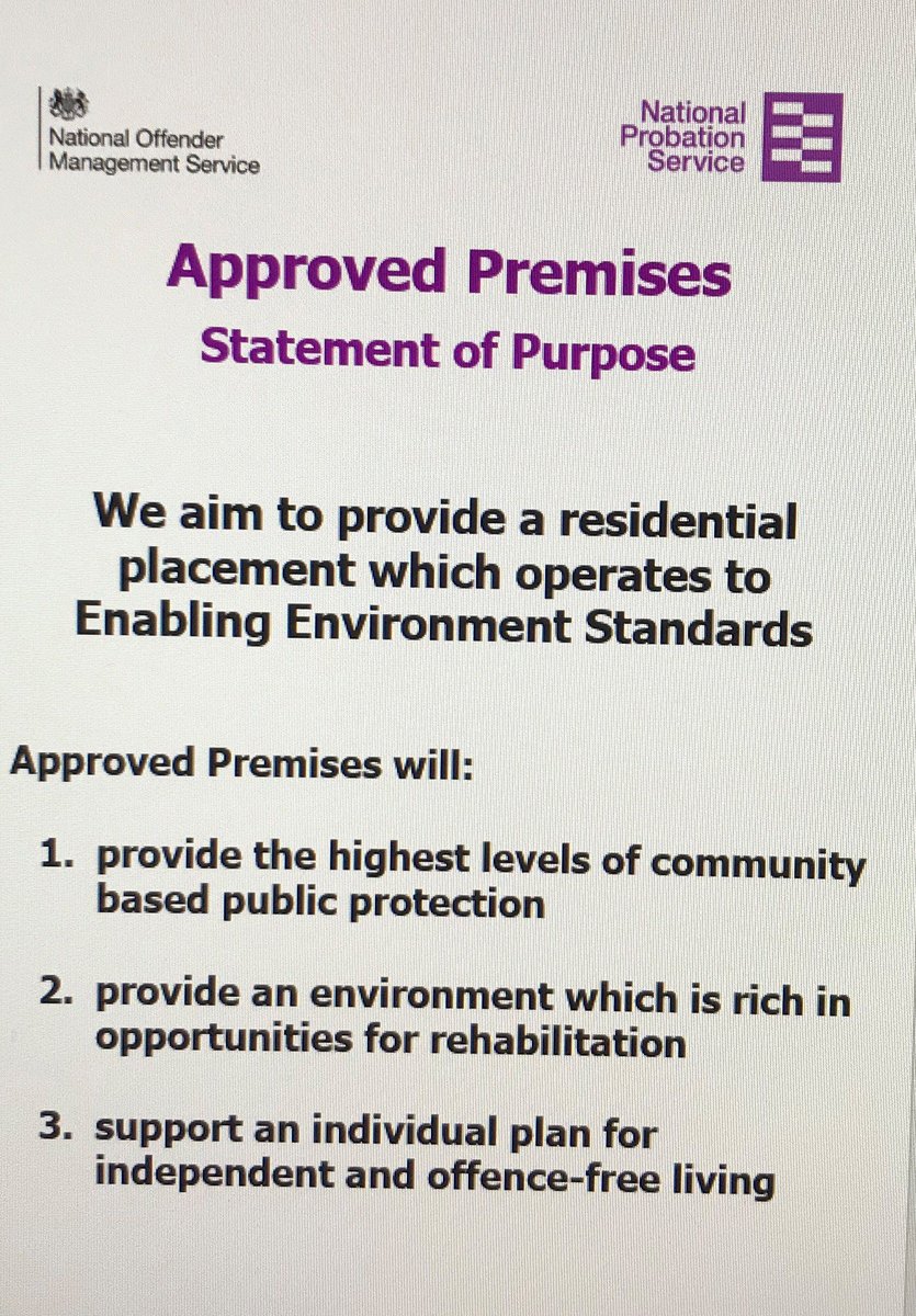 M_Mark66's tweet photo. NPS Approved Premises are committed to supporting ex-offenders to lead offence free lives and protecting the public from harm #ChangingLivesTogether
@hmpps https://t.co/788FqRBptB