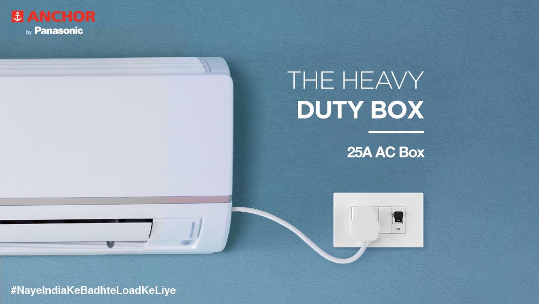 AnchorPanasonic's tweet photo. The Anchor by Panasonic 25A AC Box is suitable for per point protection of home appliances. #AnchorByPanasonic #ACBox https://t.co/IzmBuFAZ5Q