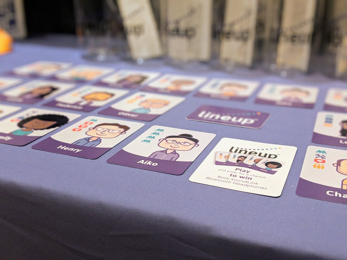 lineupteams's tweet photo. Ready to finish your SME team? Come visit us at booth #505 to get your final card! #ATPCONF #lineupcontest. https://t.co/qrxYONmF9n