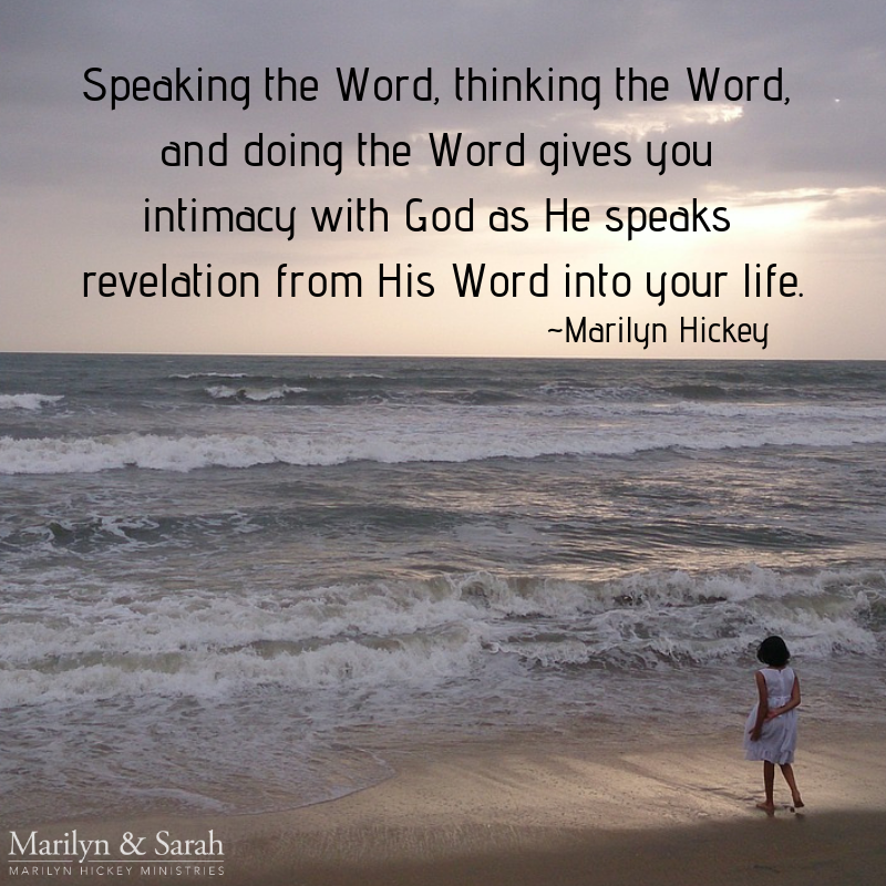 marilyn_hickey_'s tweet photo. Speaking the Word, thinking the Word, and doing the Word gives you intimacy with God as He speaks revelation from His Word into your life. ~Marilyn Hickey #Self-Control https://t.co/El2mm5Qmbm