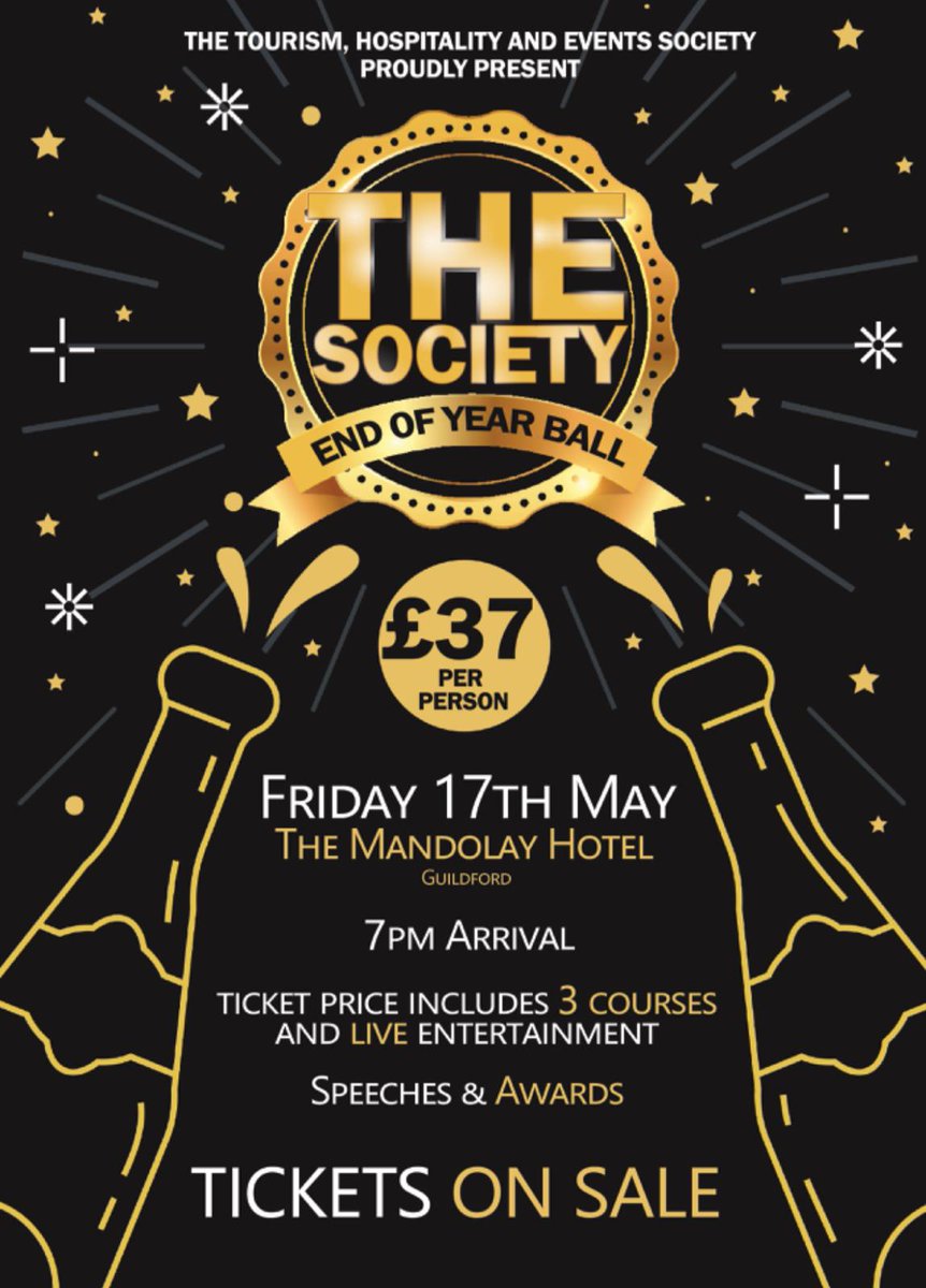 Hey <a href="/SHTMatSurrey/">SHTMatSurrey</a> students! The TICKETS for THE BALL ARE OUT! Click the link bellow to buy yours now: ussu.co.uk/activity/Pages…
Tickets include: 3 course meal, live entertainment, photo booth and more...
<a href="/SurreyStudent/">MySurrey Hive</a> <a href="/SurreyUnion/">SurreyStudentsUnion</a> <a href="/UniOfSurrey/">University of Surrey</a>