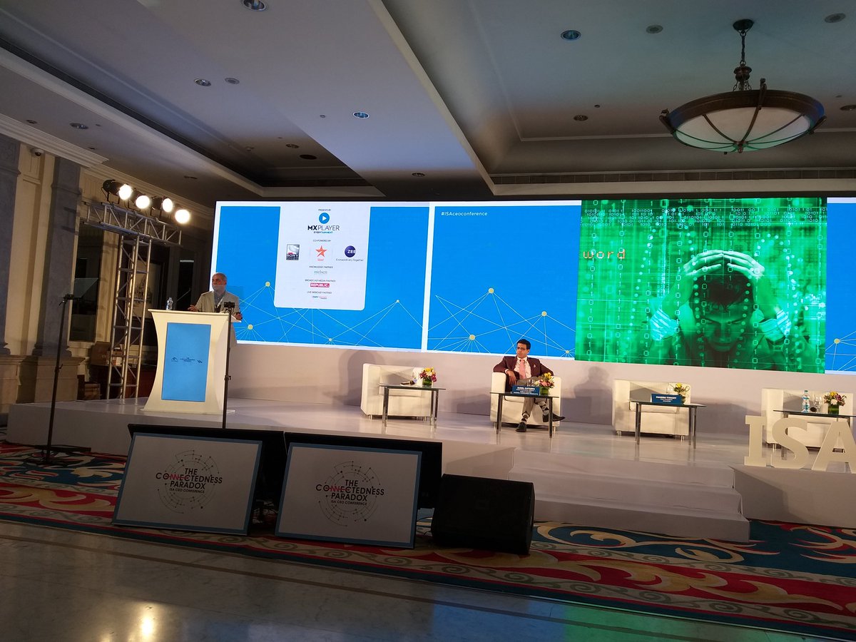 Abraham_Alapatt's tweet photo. Manish Tiwari of Amazon India talks of the etail (R)evolution in the Interconnected world at the #ISAceoconference 2019 https://t.co/XzExgsKTgb