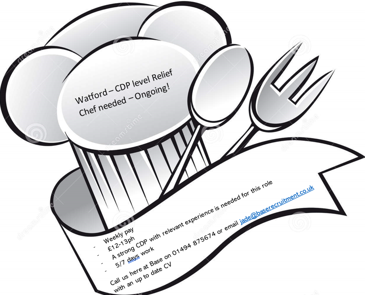 BaseRecruit's tweet image. Base are looking for a reliable, hardworking and dedicated chef to work for our lovely client based in Watford. It will be ongoing and you will be working 5/7 days, £12-13ph!
#watford
#reliefchef
#chef
#cdp 
#chefdepartie
#ongoingwork