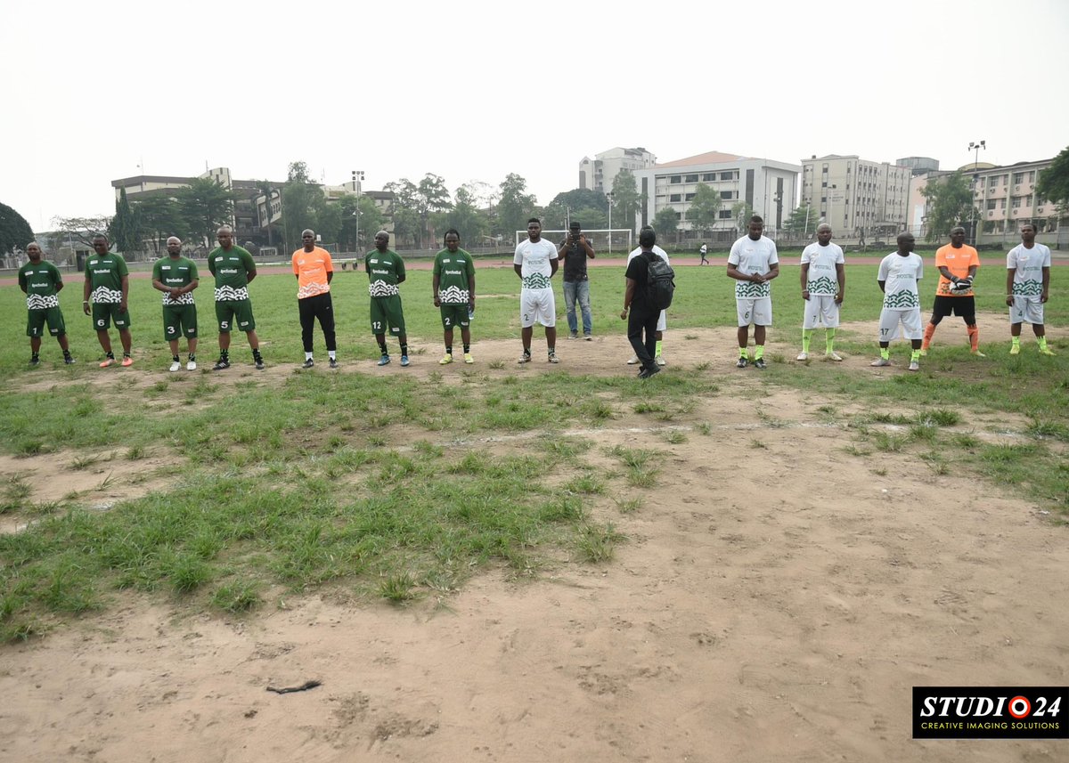 TapNitiative's tweet photo. Players observing a one minute silence for the late AFCON 1994 players......#PVCfootball #Tap4naija #mondaymotivation https://t.co/N7cqNDo28I