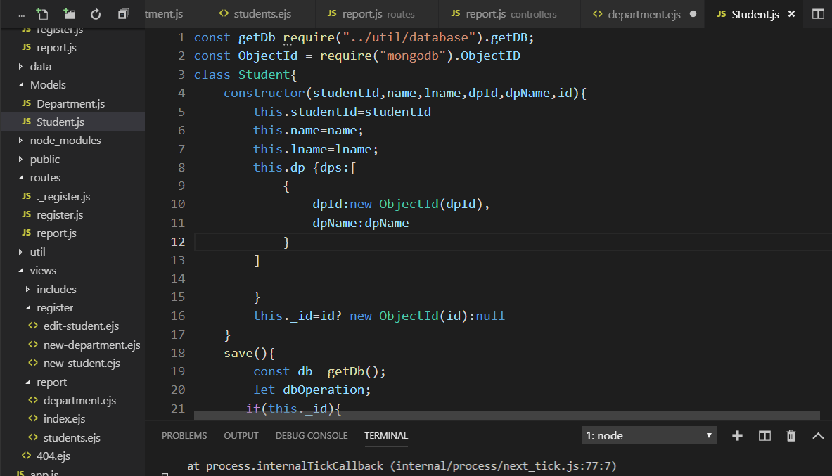 ShakoofaZ's tweet photo. Today we review about #MongoDB in #NodeJS completely on #StudentRegistration project
@CodeToInspire 
#AfghanGrilsCode https://t.co/YneTCCQxGu