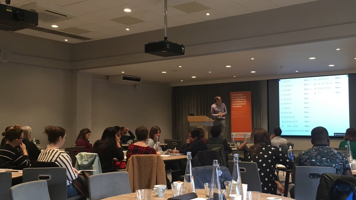 HFL_Education's tweet photo. “Here we dive into why I believe the simple process of reflect, expect, check is one of the keys to learning” - delegates are enjoying a workshop from @mrbartonmaths at the @HfLSecMaths conference, which focuses on the core theme of #IntelligentPractice. https://t.co/ooAyvUlqA6