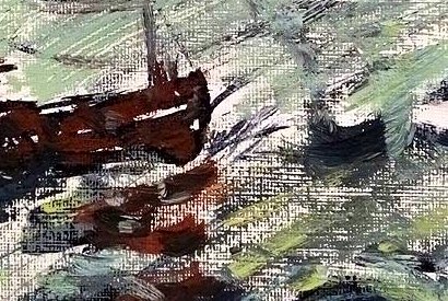 StevenMDodd's tweet photo. Looking, analysing, diving back in - allowing the painting to grow - and then the hard part. Knowing when to stop. #paintingdetail #howipaint #oilpainting #NumberFourGallery https://t.co/4NE88m3b68