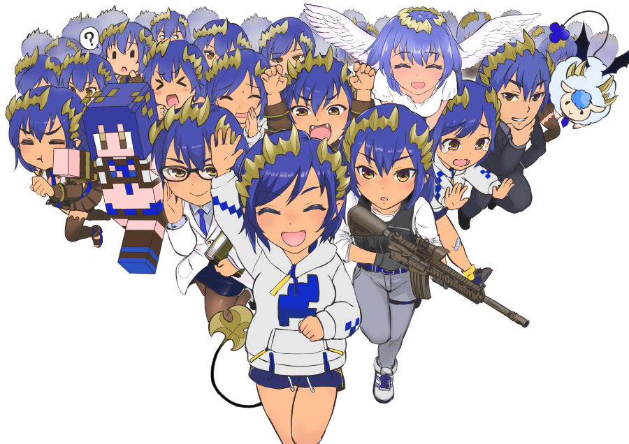 「シャルちゃんいっぱい!

#ハニぽん組 
#シャルピクチャ  #ミコのえほん  」|jyacoのイラスト