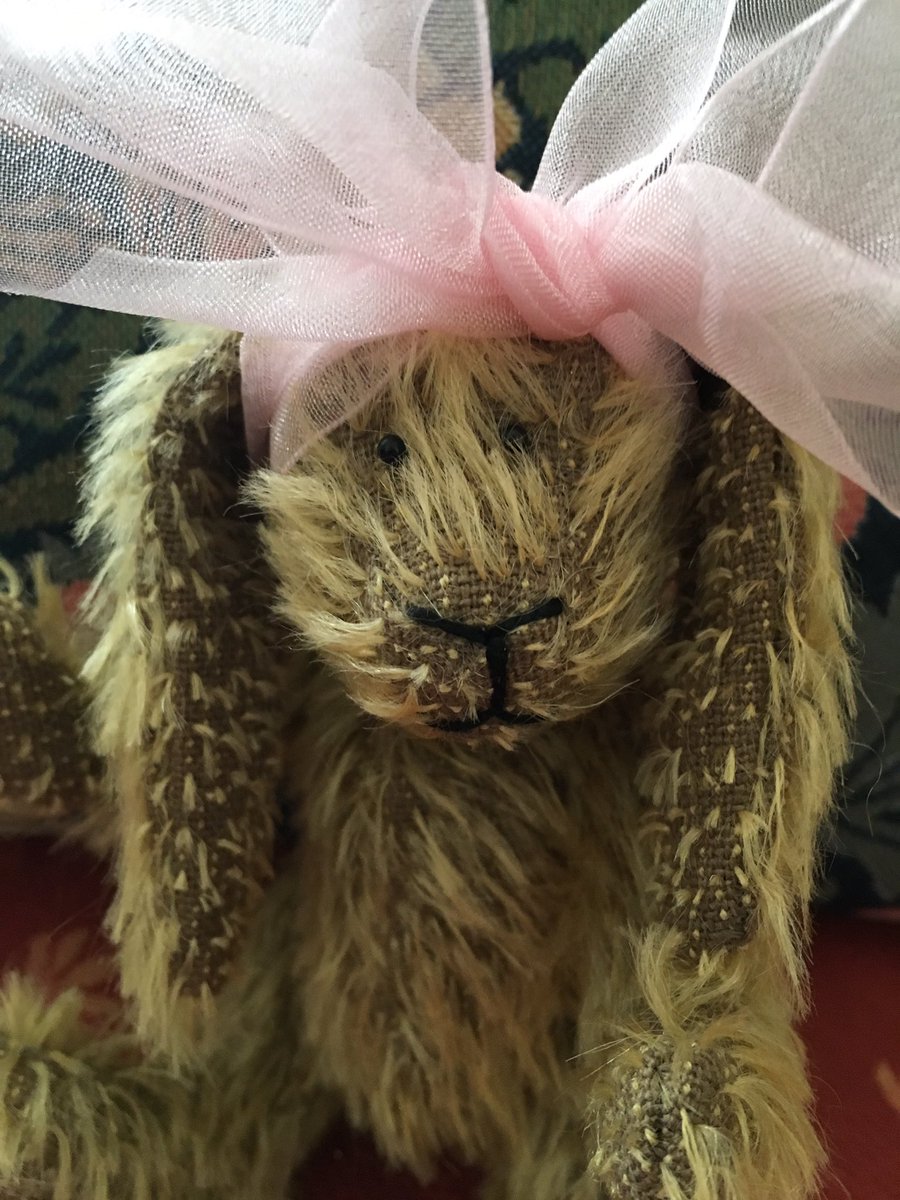AuntyBears's tweet photo. Introducing Roberta 😃💜 a cute little bunny 🐰 #Handmadehour #MothersDaygifts #teddybears #Llandudno https://t.co/tobfs9DiOY