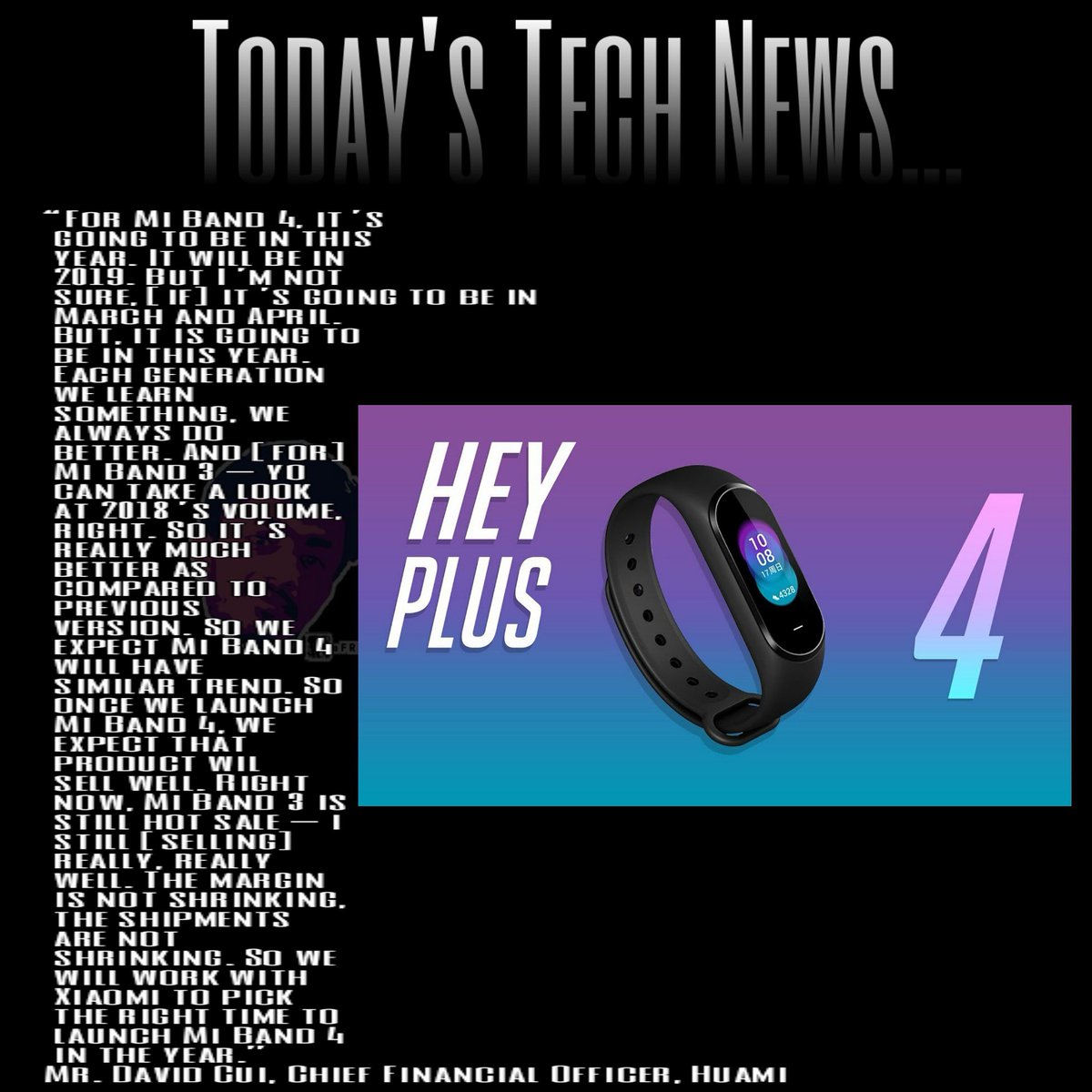 fresh_founder's tweet image. Mi Band 4 Confirmed #xdadevelopers 
________
#xiaomi #mi #miband4 #fitnessband
 # instanews #techsternews #instapost
#techoninstagram #techsterlife #technology #innovation
#Tech #gadget #handwear #smartband #todaystechnews #todaystech #tech #technews #miband #xiaomiglobal #huami