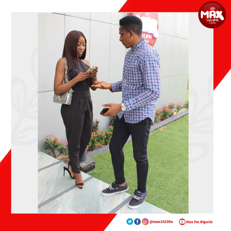 Max1023FM's tweet photo. @MarkOtabor At it again! ππ
Picture 1: Hey Babe can I have your number?
Picture 2: Big smile on his face when he got #beverlynaya's number...πππ
#LOL #Justforlaughs #celebrity
#celebrityguest #entertainment #trends #entstreet #celebrities #maxfm #naijacelebrities #movies https://t.co/RUgc41Di6F