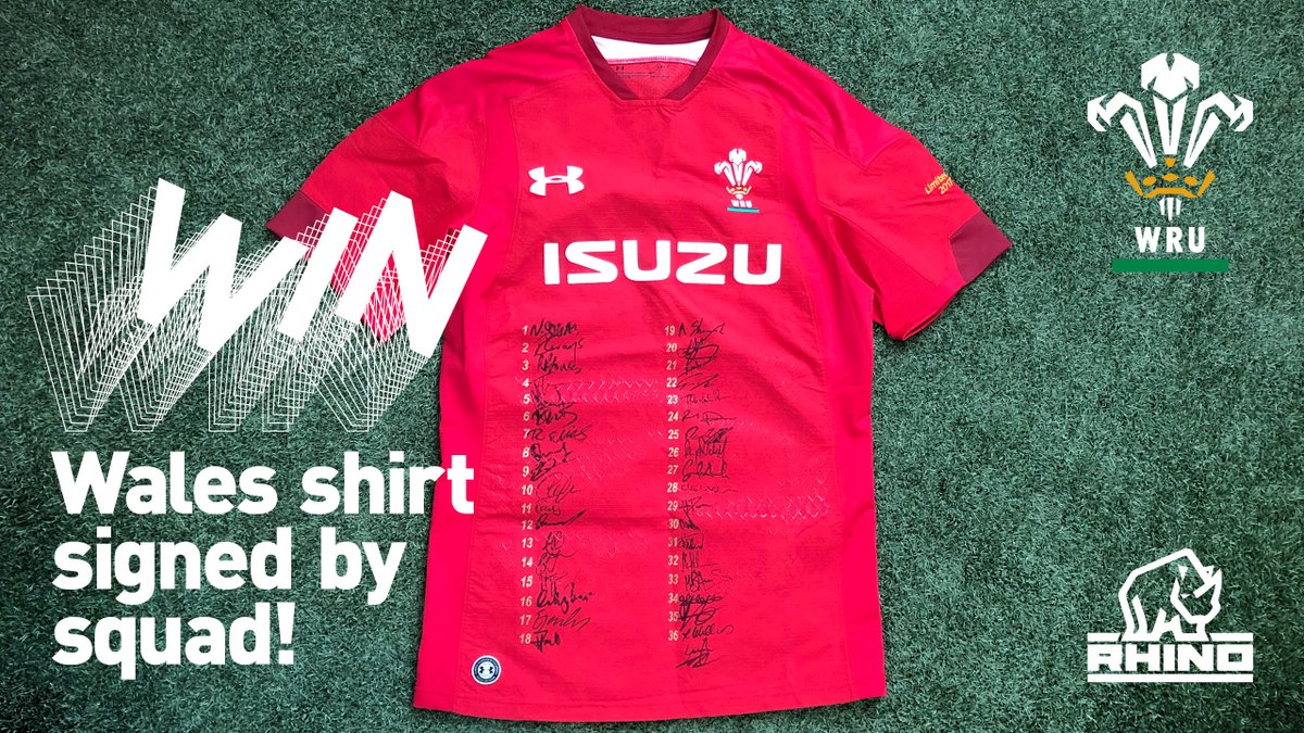 Rhino_Sport's tweet image. Rhino has been with Wales every step of the way in the Six Nations – at every game and every session – so to celebrate we're giving away two signed shirts. Simply RETWEET &amp;amp; FOLLOW to enter. Closes 30.03.19
#GrandSlam2019 #WALvIRE #GuinnessSixNations