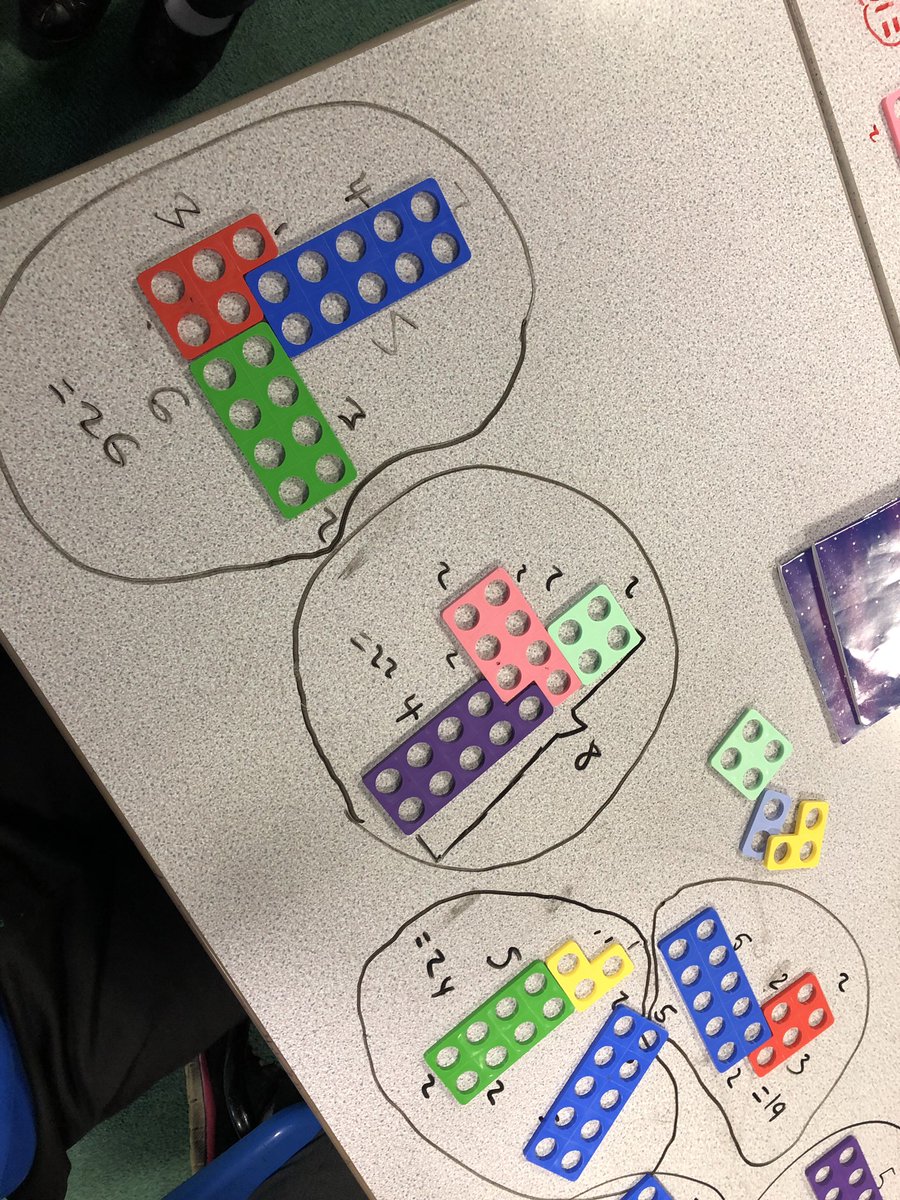 MetcalfeMaths's tweet photo. Year 6 loved this warm up with numicon today to look at the perimeter of compound shapes! Really embedded the concept too! 😃 #Numicon #Maths https://t.co/wUYkY3ysno