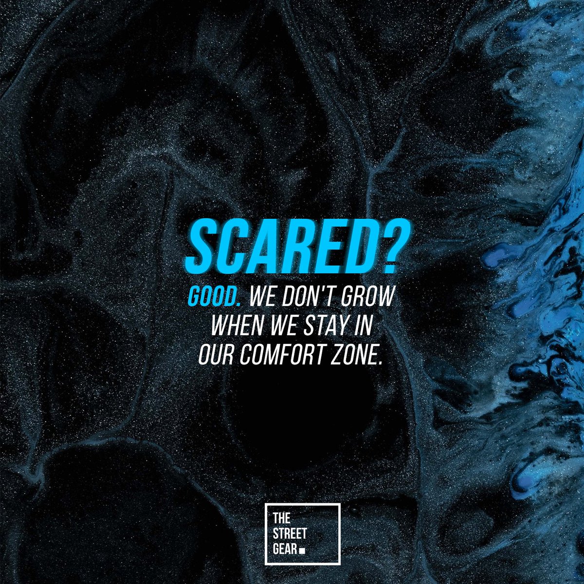 TheStreetGear's tweet photo. If the process scares the crap out of you, then you're on track. 
.
.
.
K E E P     G R I N D I N G

.
.
.
.

#thestreetgear #nocomfortzone #nocomfortzones #keepgrinding #mondaymotivation #weeklyspread #weeklymuse #weeklymotivation #itsmonday 
#MondayMotivation https://t.co/ah7WYlxMe2