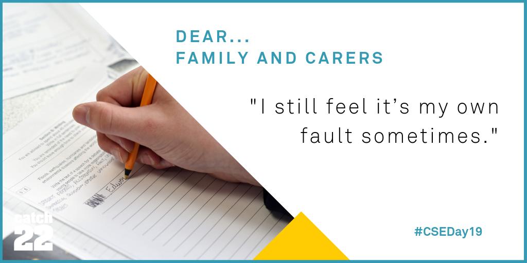 2. At Home: This is what our young service users need their parents, families or carers to know about CSE: #aboutuswithusforus #CSEDay19