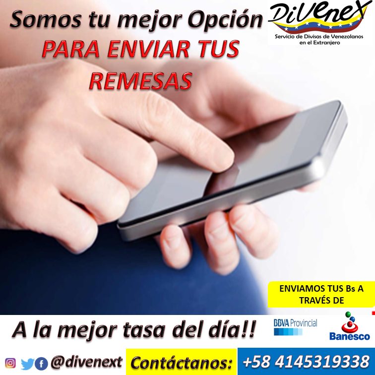 divenex's tweet photo. Tu Dinero en las mejores manos.
.
Contactanos por nuestra únicas línea autorizada de atención al cliente:
.
+58 4145319338
.
Siguenos en instagram, facebook y twitter como @divenex
.
.

#divenex #cambiopaypal #cambiopesos #dolar #paypal #pesos #compropaypal https://t.co/G3zOLSgrnr