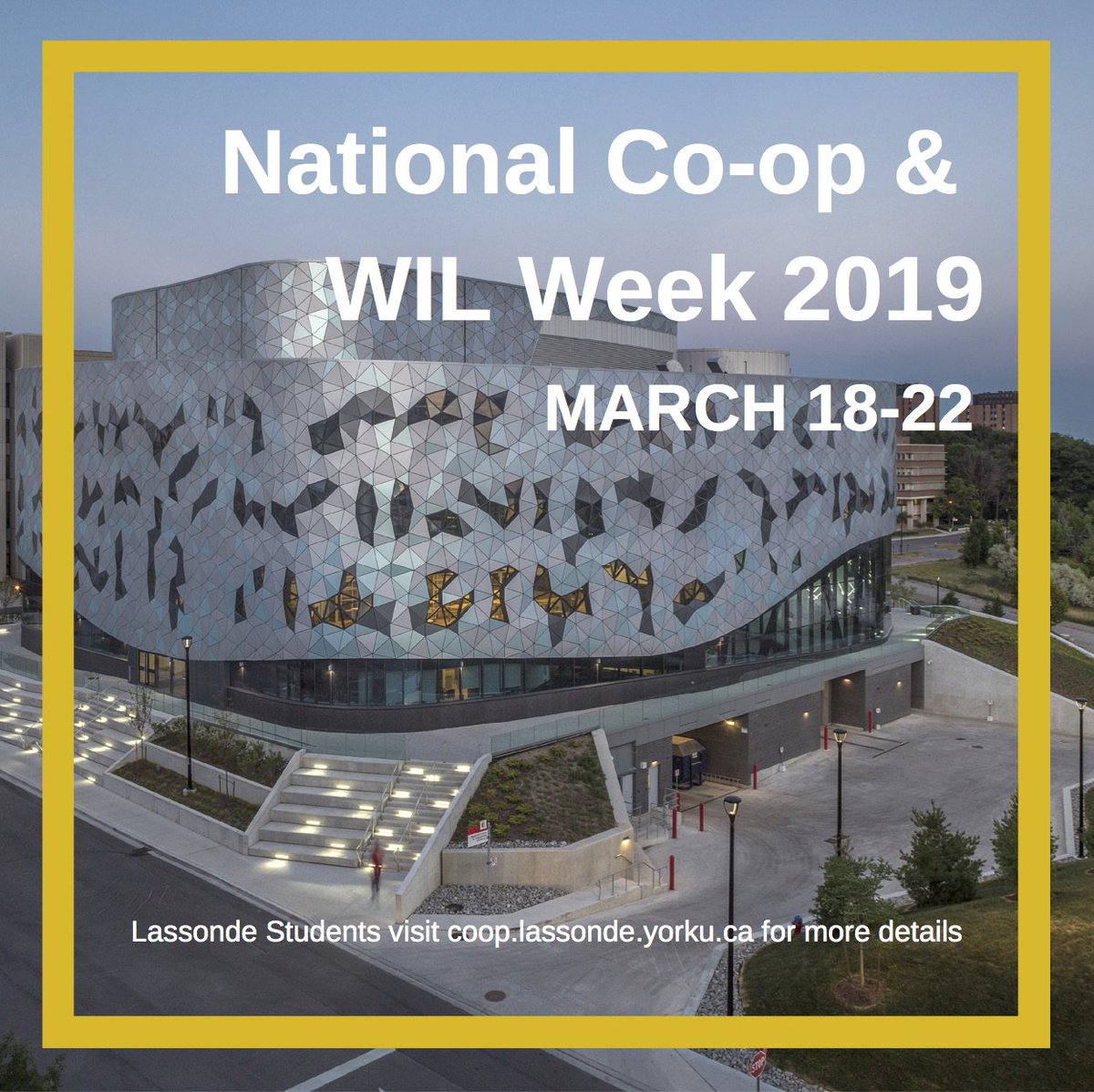 LassondeSchool's tweet image. This week we are celebrating #nationalcoopweek. Be sure to check out coop.lassonde.yorku.ca for opportunities. #coopweek #WILweek #lsecoop
