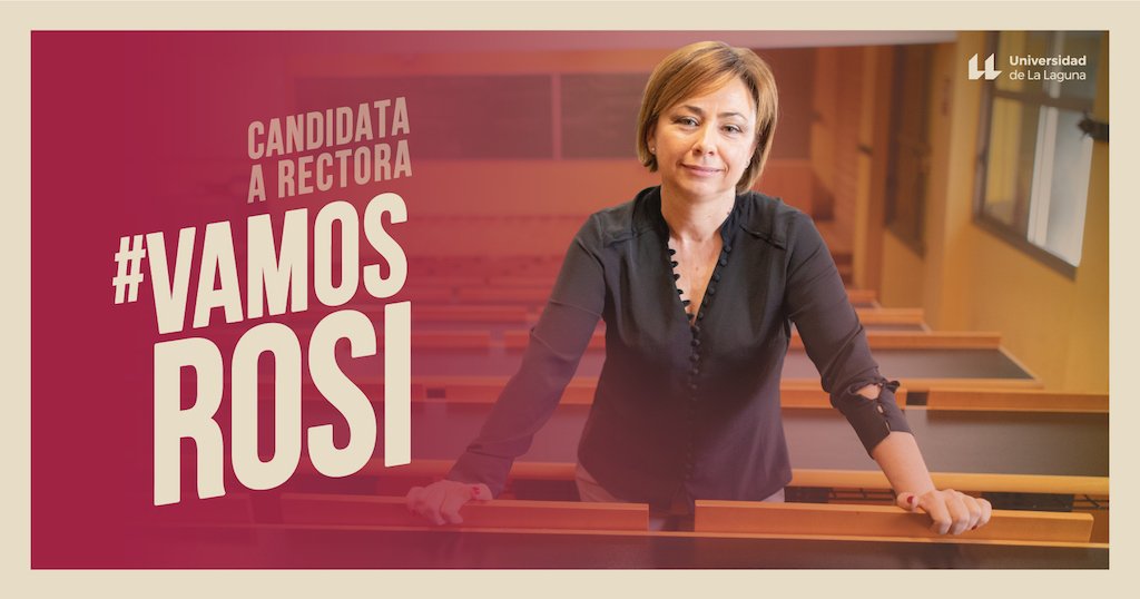 vamosrosi's tweet photo. Soy Rosa María Aguilar y me presento como candidata a Rectora. El 13 de Mayo apuesta por una @canalULL MODERNA y TRANSPARENTE. ¡Únete al cambio! #VamosRosi https://t.co/OY0yGzHTmW