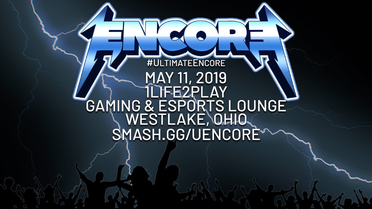 OuterHavenGG's tweet photo. A Smash Ultimate Regional coming soon! Join us on May 11th for the Ultimate Encore! #UltimateEncore https://t.co/d7g3eTCb5E