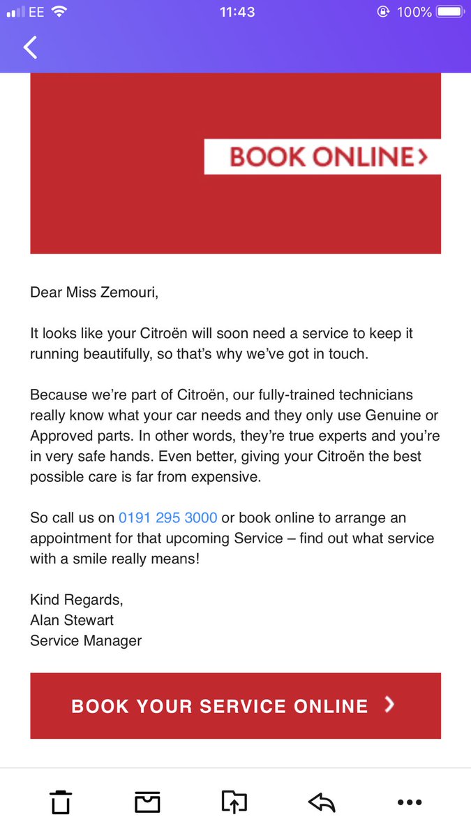 Have I or have I not been signed up to a service plan- I have not acted on the first letter, but I have recieved the email- <a href="/CitroenUK/">Citroën UK</a> have you breached GDPR, and taken advantage or a young naive girl?