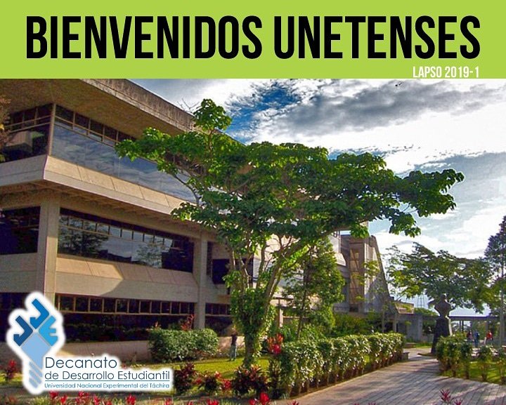 DecanatoUNET's tweet photo. Hoy se inicia una nueva etapa académica para toda la comunidad estudiantil, desde este Decanato, les deseamos el mayor de los éxitos en este Lapso 2019-1, esperando que sea de grandes logros para todos ustedes. Ánimo, fuerza y mucha Fe UNETENSES. 

#UNET #UNI #UNIVE #TACHIRA https://t.co/YLTOzU4lEv