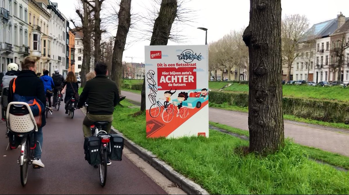 Better quality of life. Better air. Fewer crashes. Better public spaces. More young people staying in the city. Easier driving for those who really need to. Faster buses &amp; emergency vehicles. Better mobility.

How #Ghent explained the need to make the city much better for biking.