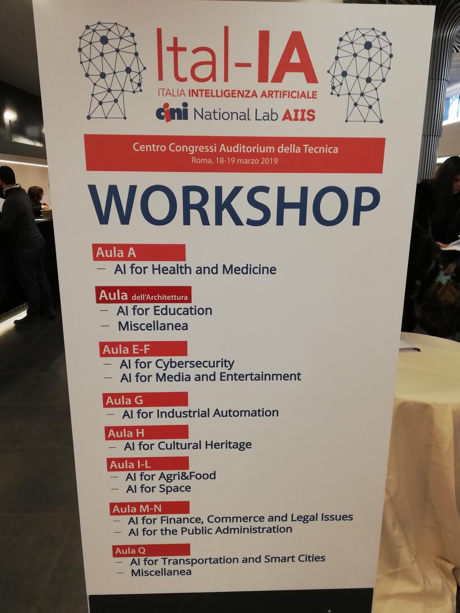 2019Ital's tweet photo. Workshop alle battute d'inizio a Ital-IA 2019. Buon lavoro a relatori e partecipanti! https://t.co/lmTPJHqtTd