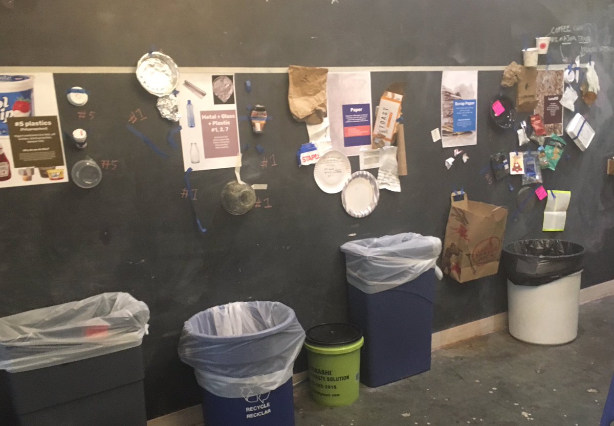 Its_EmGee's tweet photo. Only 6 (yeah SIX!) percent of recyclables actually get recycled - how crazy is that?! Love seeing #FutureMeetsPresent and @csiSL activating with design thinking to get that percentage UP! #designthinking https://t.co/abYxHJ7x16