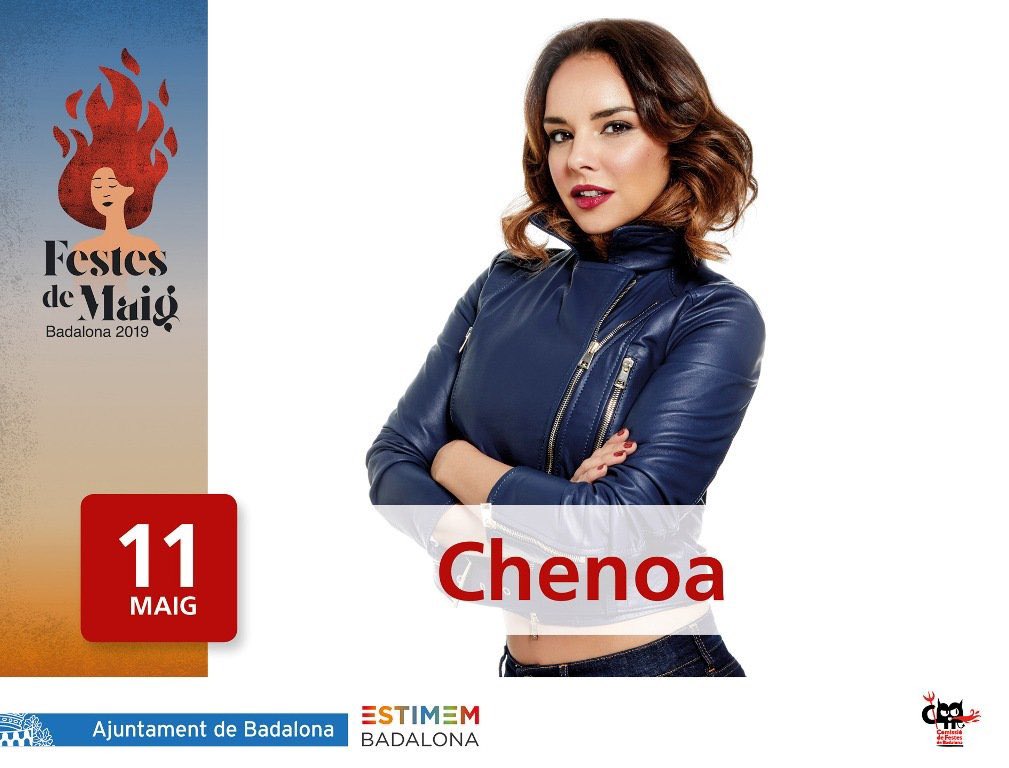 miviajemusical's tweet photo. BOOM! 🔥Les Festes de Maig de Badalona ya tienen cartelazo y @Chenoa está en él. Ahora sí, feliz lunes! https://t.co/AZrkk7yWAr
