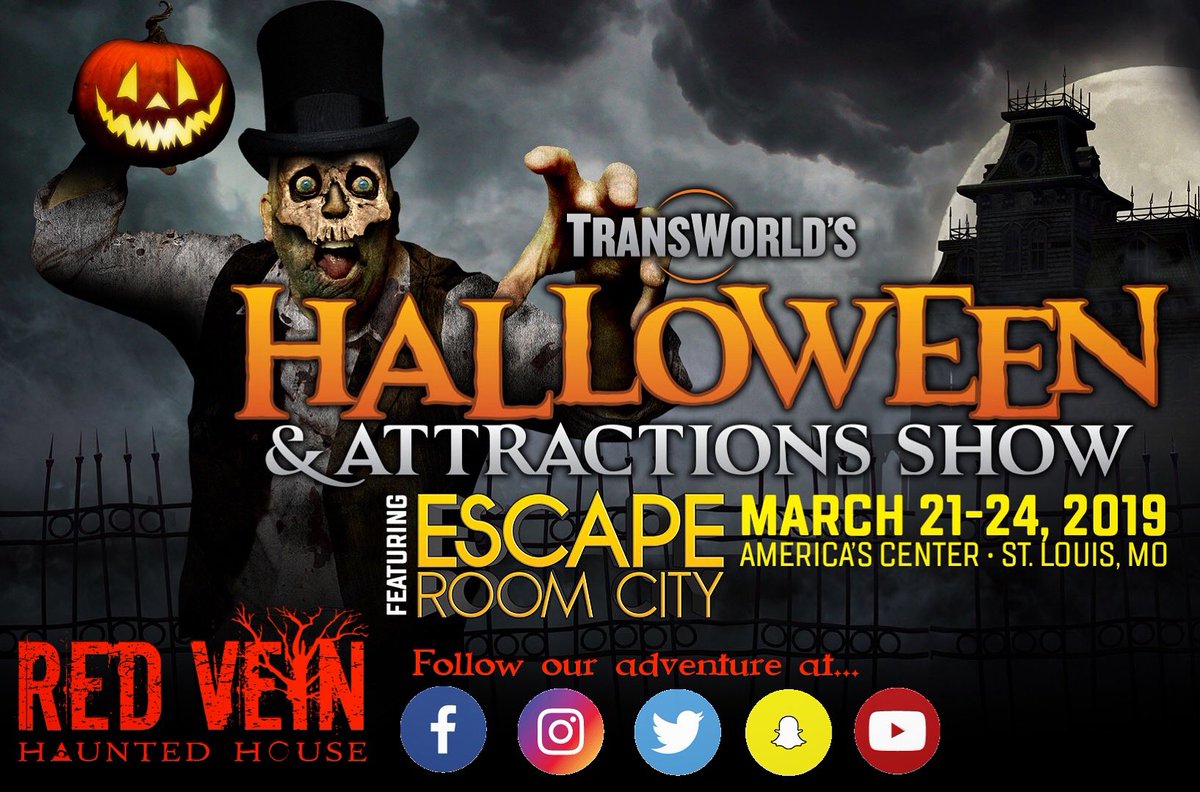 RED VEIN is traveling to St Louis on Wed for the <a href="/HAAShow/">TW Halloween Show</a>! We’ll be there learning new tips &amp; tricks of the trade, networking w haunters from around the world, &amp; purchasing items to improve &amp; enhance our show. We’re always learning &amp; trying to get bigger, better, &amp; SCARIER! 🎃
