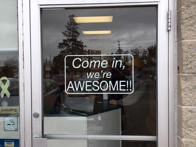 SpeedproBarrie's tweet image. Love this door graphic - it is so welcoming. We recently installed at @YoungDrivers in #Barrie - sure makes you want to go in and see for yourself! #youngdrivers #doorgraphics #signage #Barriesignage #speedprobarrie