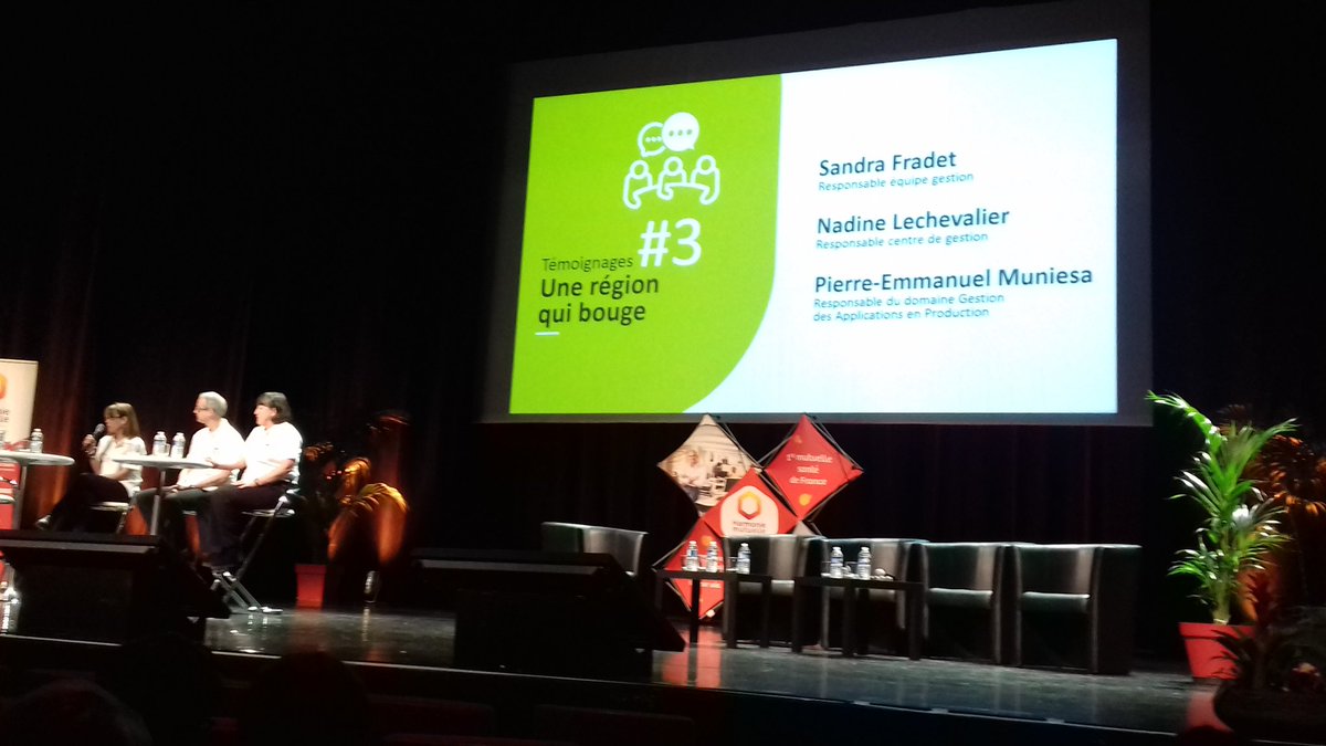 CatherineCIHF's tweet photo. [CONVENTION @hmutuelle] : témoignages #3 "Une région qui bouge" avec #lesharmoniades #eventinterne #olympiades #entreprise #defis #challenges #corporate #espritdequipe #orleans #tours https://t.co/q3oi2zKMjN