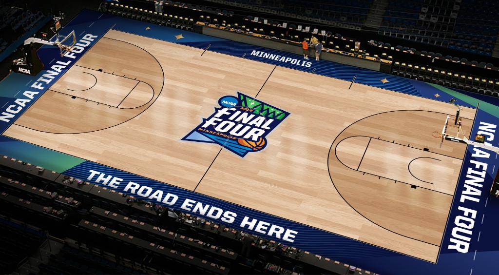 MFinalFour's tweet photo. Here's your FIRST LOOK at the #FinalFour court! https://t.co/Ye0zhYv56s