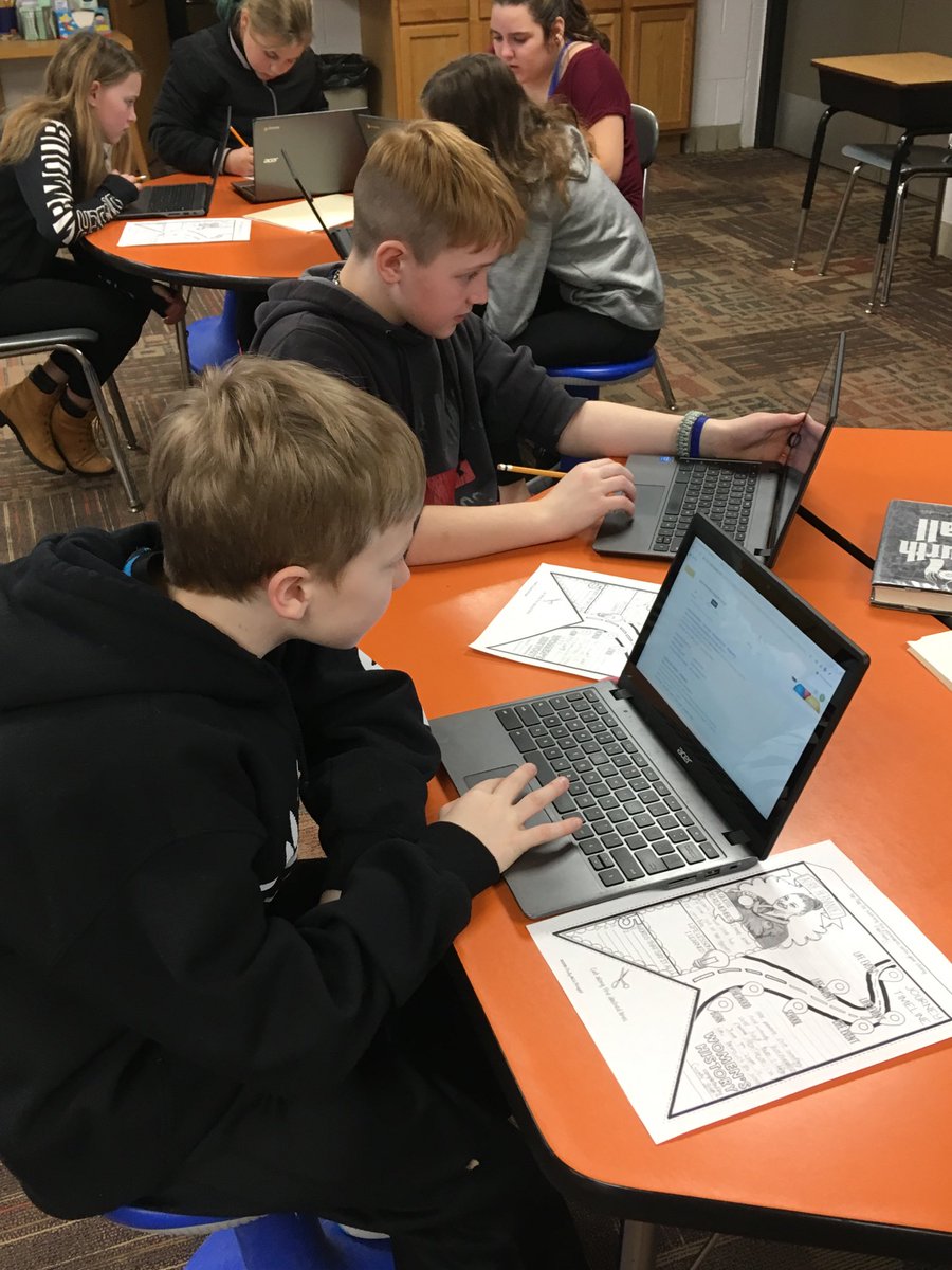 RebeccaSjoland1's tweet photo. Practicing our reliable sources research skills while learning about some famous women of history! ⁦@ZMCougars⁩ ⁦@QuamJamie⁩ https://t.co/wQ51BVhH5D